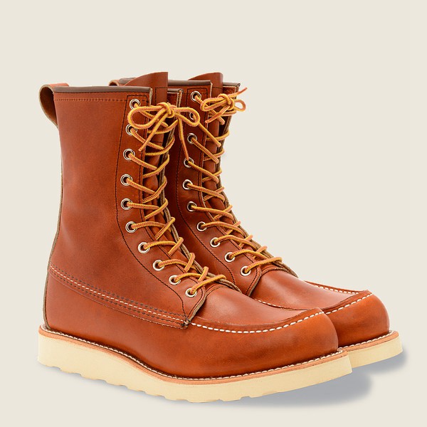 Red Wing Heritage Boots Classic Moc – 8-Inch Legacy Læder - Brune - Herre 8593-KWBGM